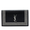Saint Laurent Studded Leather Monogram Clutch Secondhand