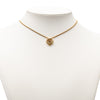 Dior Gold Plated CD Logo Heart Pendant Necklace Secondhand