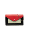 Celine Medium Tricolor Leather Pocket Envelope Flap on Chain Secondhand