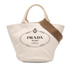 Prada Small Canvas Canapa Shopping Tote Secondhand