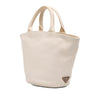 Prada Small Canvas Canapa Shopping Tote Secondhand