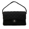 Chanel CC Quilted Jersey Double Sided Flap Secondhand