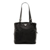 Prada Vitello Trimmed Tessuto Pockets Tote Secondhand