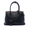 Prada Saffiano Cuir Turnlock Twin Satchel Secondhand