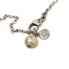 Chanel CC Brass Strass and Faux Pearl Pendant Necklace Secondhand