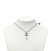 Chanel CC Brass Strass and Faux Pearl Pendant Necklace Secondhand