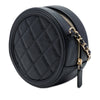 Chanel Caviar CC Filigree Round Clutch with Chain Secondhand