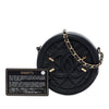 Chanel Caviar CC Filigree Round Clutch with Chain Secondhand