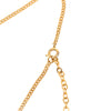 Dior Gold Plated Logo Pendant Necklace Secondhand