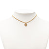 Dior Gold Plated Logo Pendant Necklace Secondhand