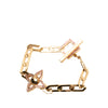 Louis Vuitton Gold Plated Strass Flower Power Bracelet Secondhand