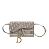 Dior Oblique Canvas Embroidered Saddle Belt Bag Secondhand