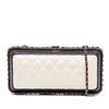 Chanel Bicolor Quilted Lambskin Chain Around Clutch Secondhand