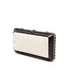 Chanel Bicolor Quilted Lambskin Chain Around Clutch Secondhand