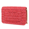 Chanel Quilted Tweed Reissue 2.55 Wallet On Chain Secondhand
