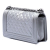 Chanel Old Medium Quilted Metallic Caviar Boy Flap Secondhand