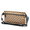 Gucci GG Canvas Web Double Pocket Belt Bag Secondhand