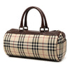 Burberry House Check Canvas Barrel Handbag Secondhand