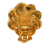 Chanel Gold Plated Faux Pearl Flower Clip On Earrings Secondhand