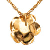 Chanel CC Gold Plated Camellia Pendant Necklace Secondhand