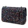 Chanel Medium Classic Strass Embellished Denim Double Flap Secondhand