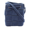 Bottega Veneta Small Denim Maxi Intrecciato Cassette Bucket Bag Secondhand