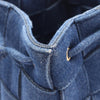 Bottega Veneta Small Denim Maxi Intrecciato Cassette Bucket Bag Secondhand