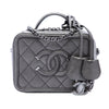 Chanel Small Metallic Caviar CC Filigree Vanity Case Secondhand