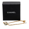 Chanel CC Gold Plated Resin and Crystal Soccer Ball Charm Bracelet Secondhand
