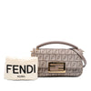 Fendi Zucchino Velvet Baguette Phone Pouch Satchel Secondhand