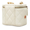 Chanel Mini Quilted Caviar Enamel Coco Casino Vanity Case With Chain Secondhand