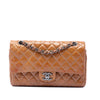 Chanel Medium Classic Crinkled Patent Double Flap Secondhand