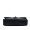 Chanel Medium Classic Chevron Lambskin So Black Double Flap Secondhand