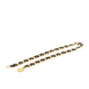 Chanel CC Gold Plated Leather Woven Medallion Chain Belt Secondhand