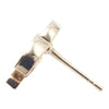 Chanel CC Gold Plated Rhinestone Assymetrical Ear Cuff Earrings Secondhand