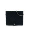 Chanel CC Quilted Caviar iPad Case with Chain Secondhand