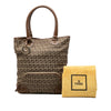 Fendi Zucchino Canvas Chef Front Pocket Shopping Tote Secondhand