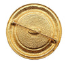 Chanel Gold Plated 31 Rue Cambon Medallion Brooch Secondhand