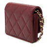 Chanel CC Quilted Lambskin Card Holder On Chain Secondhand
