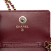 Chanel CC Quilted Lambskin Card Holder On Chain Secondhand