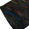 Balenciaga Calfskin Allover Logo Shopper Tote Secondhand