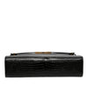 Saint Laurent Medium Shiny Croc Embossed Manhattan Shoulder Bag Secondhand