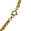 Chanel CC Gold Plated Round Pendant Necklace Secondhand