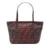 Fendi Small Perforated Zucca Spalmati Roll Tote Secondhand