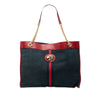 Gucci Large Web Suede Rajah Tote Secondhand
