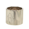 Hermès Palladium Plated H Diamant Scarf Ring Secondhand