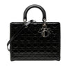 Dior Large Patent Cannage Lady Dior Secondhand