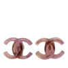Chanel CC Resin Bullet Back Earrings Secondhand