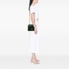 Saint Laurent Medium Chevron Calfskin and Suede Monogram College Satchel Secondhand