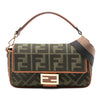 Fendi Zucca Embroidered Canvas Baguette Satchel Secondhand